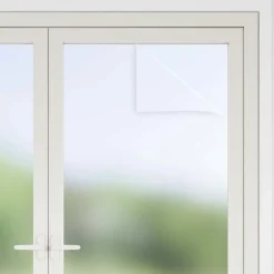 vidaXL Decoración-Película adhesiva para ventanas Gris Esmerilado 45 x 2000 cm