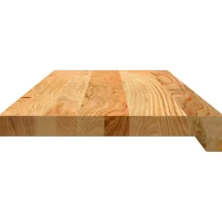 vidaXL Productos Del Hogar-Peldaños de escalera 4 uds madera maciza roble marrón claro