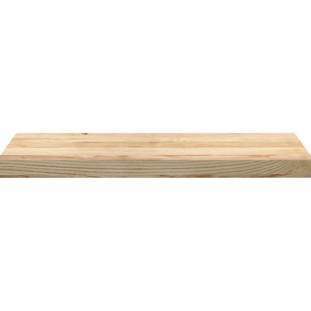 vidaXL Peldaños de escalera 4 uds madera maciza roble sin tratar Natural