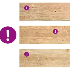 vidaXL Peldaños de escalera 4 uds madera maciza roble sin tratar Natural