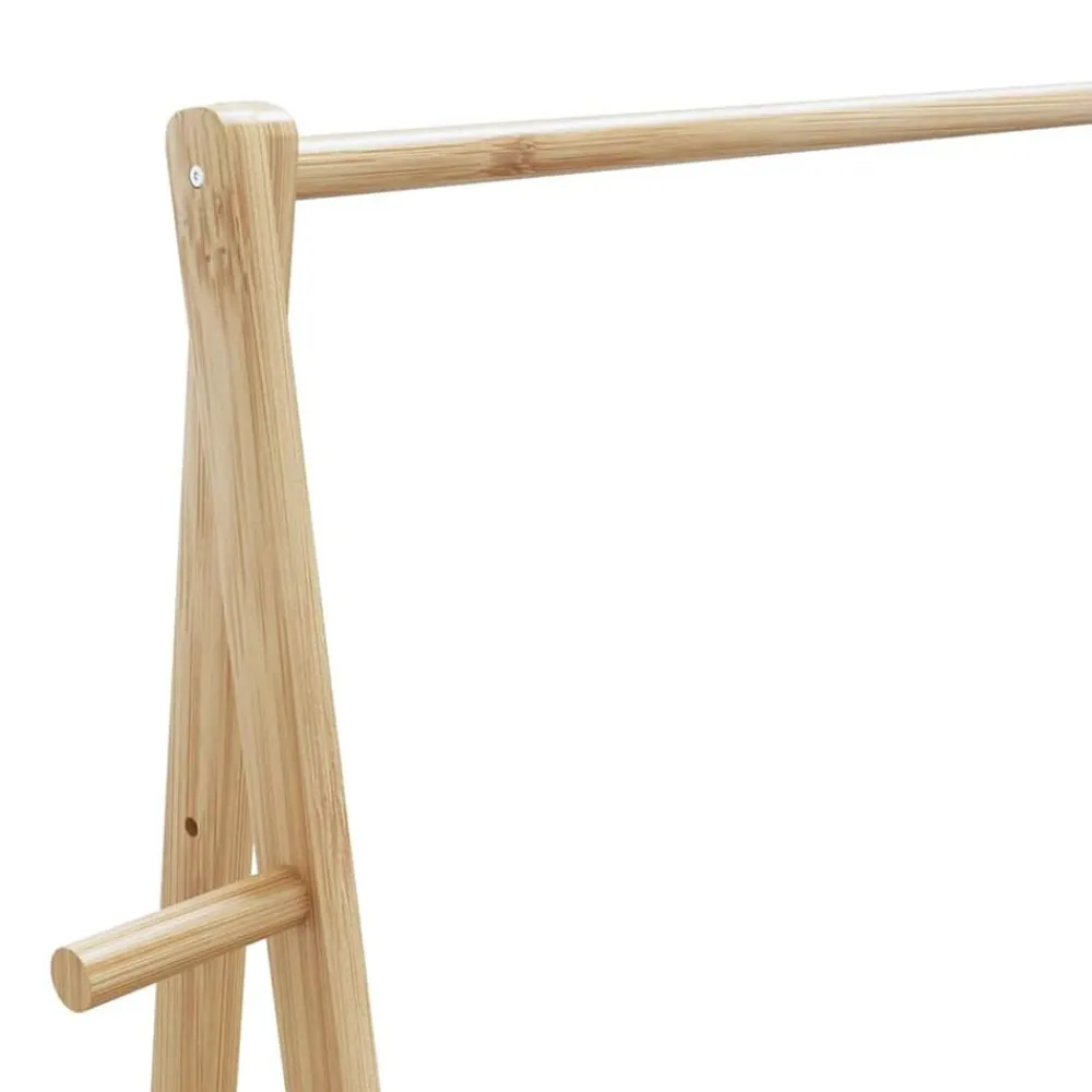 vidaXL Perchero con estantes y ruedas 96x45,5x155,5 cm bambú Hot