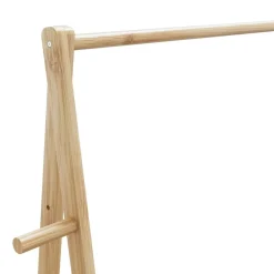 vidaXL Perchero con estantes y ruedas 96x45,5x155,5 cm bambú Online