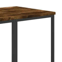 vidaXL Perchero con estantes madera de ingeniería Roble ahumado