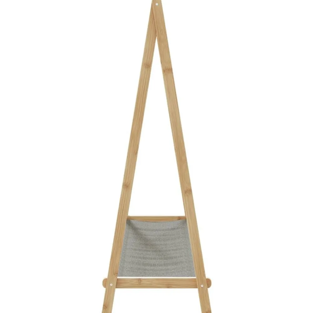 vidaXL Productos Del Hogar-Perchero con estantes bambú 106x34x102 cm
