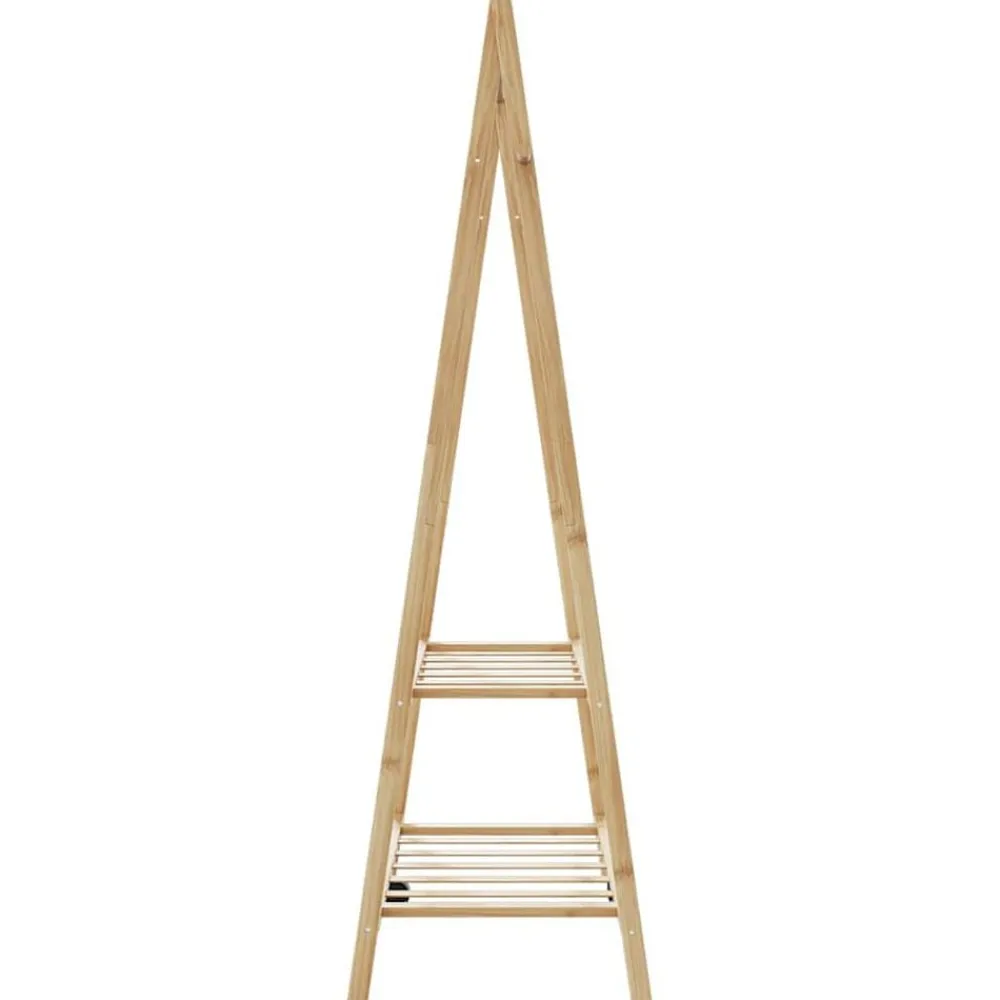 vidaXL Perchero con estantes bambú 96x45,5x150,5 cm Best