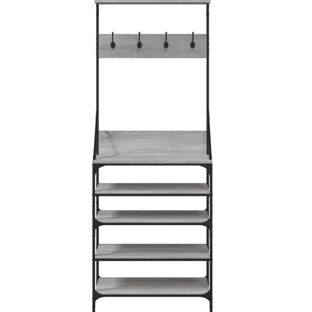 vidaXL Productos Del Hogar-Perchero con zapatero 70x34x184 cm