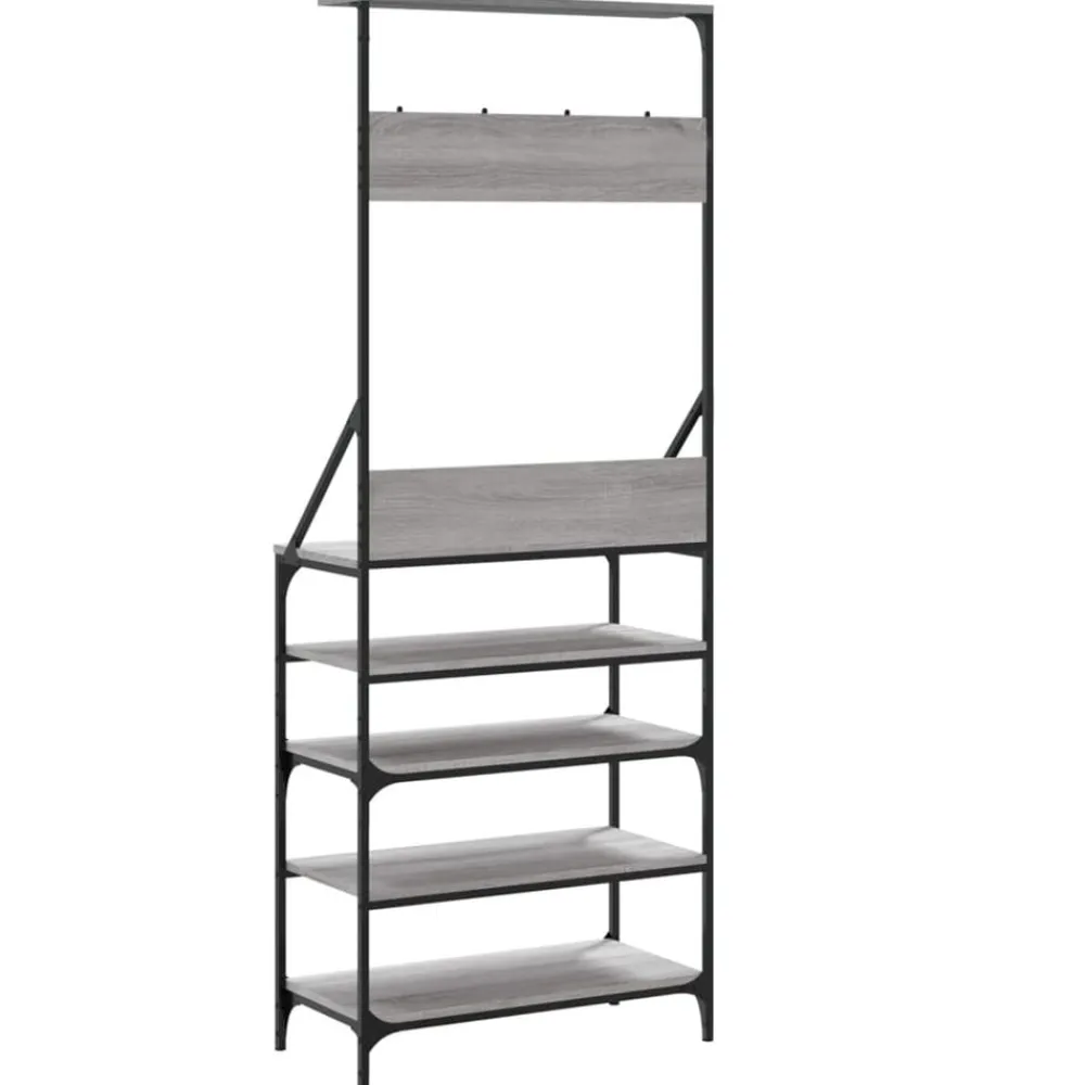 vidaXL Productos Del Hogar-Perchero con zapatero 70x34x184 cm