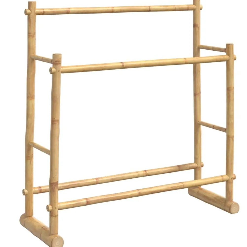 vidaXL Maletas Y Bolsos De Viaje-Perchero de bambú 100x30x100 cm