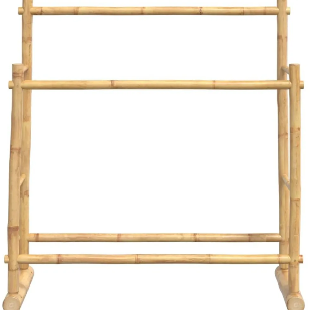 vidaXL Maletas Y Bolsos De Viaje-Perchero de bambú 100x30x100 cm