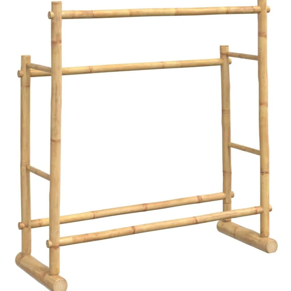vidaXL Maletas Y Bolsos De Viaje-Perchero de bambú 100x30x100 cm