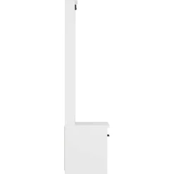 vidaXL Perchero de entrada SANDNES madera pino 45x40x159,5 cm Blanco