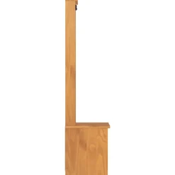 vidaXL Perchero de entrada SANDNES 45x40x159,5cm madera maciza de pino Acabado de acacia Hot