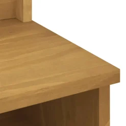 vidaXL Perchero de entrada SANDNES 45x40x159,5cm madera maciza de pino Acabado de nogal Sale