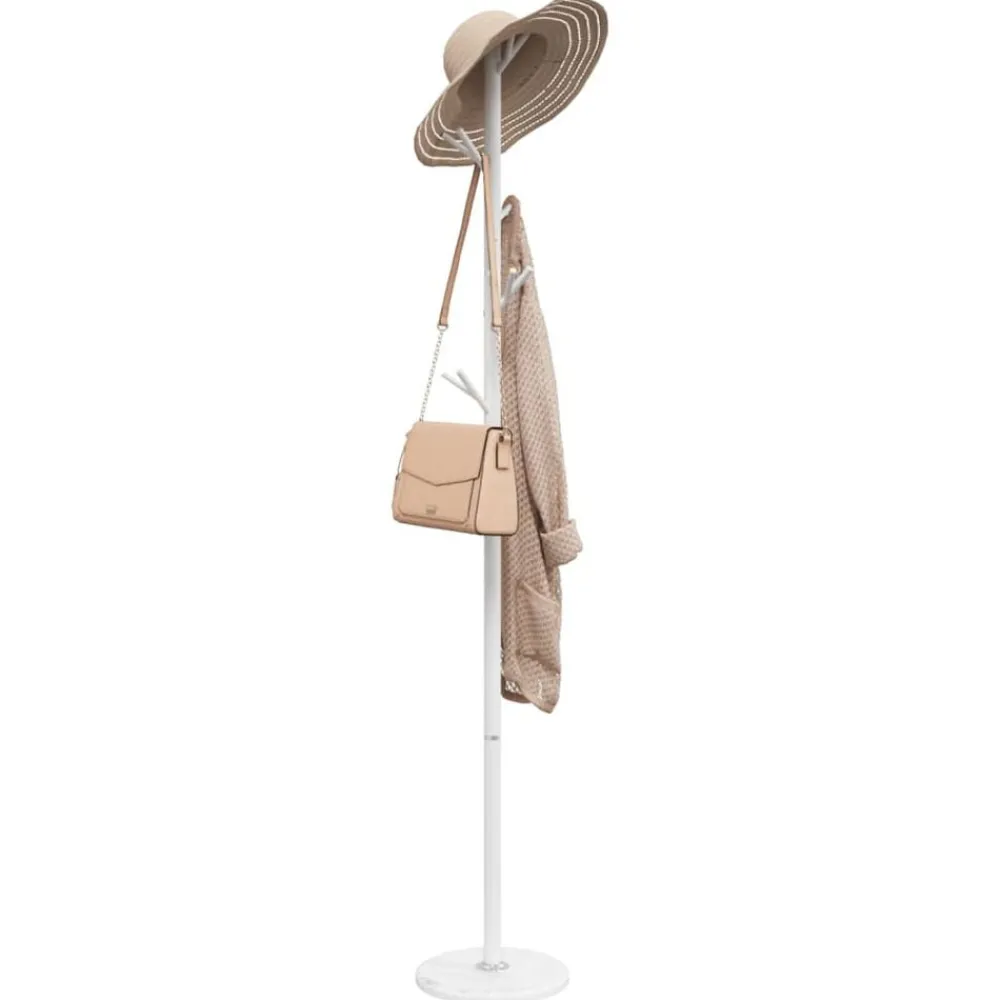 vidaXL Decoración-Perchero de hierro con recubrimiento en polvo 175 cm