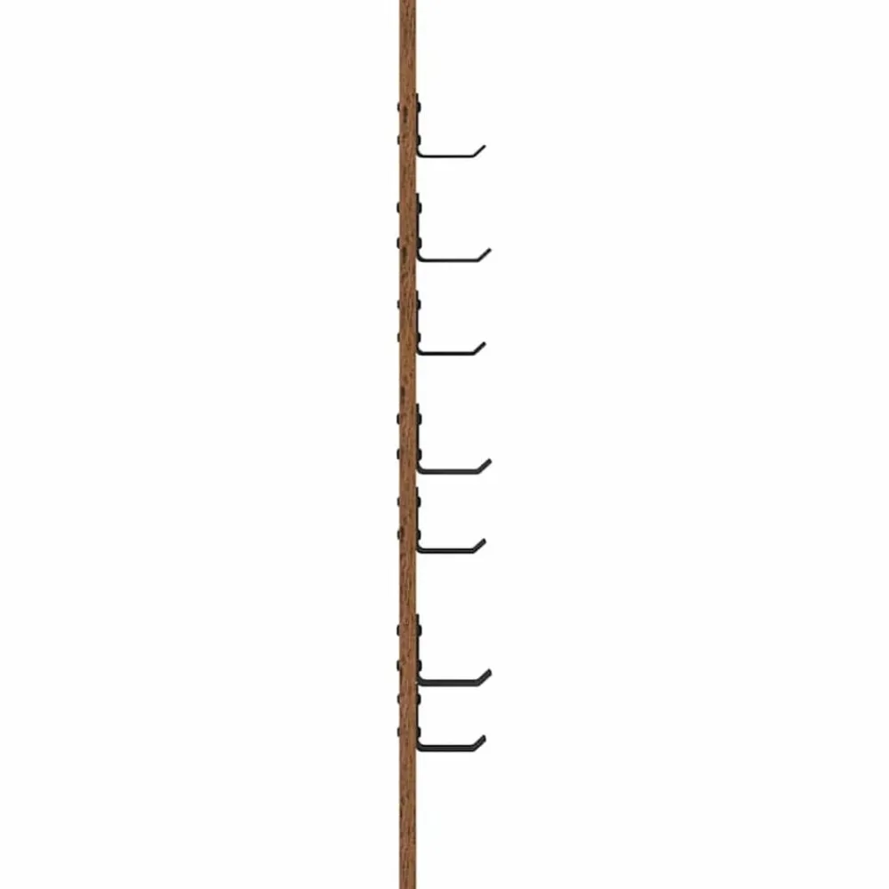 vidaXL Estanterías-Perchero de pared Madera vieja 30 x 1,5 x 80 cm