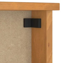 vidaXL Decoración-Perchero de pared SANDNES 45x12x35 cm madera maciza de pino