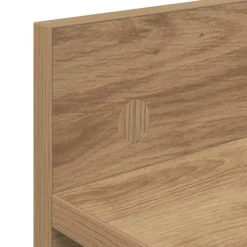 vidaXL Estanterías-Perchero de pared Roble artesanal 60 x 10,5 x 18 cm