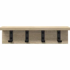 vidaXL Estanterías-Perchero de pared 40 x 10,5 x 10,5 cm