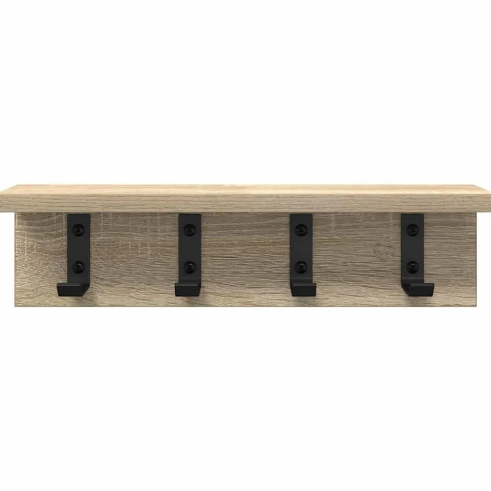 vidaXL Estanterías-Perchero de pared 40 x 10,5 x 10,5 cm