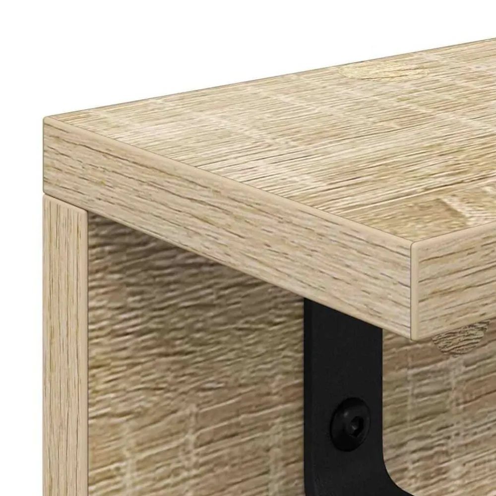 vidaXL Estanterías-Perchero de pared 40 x 10,5 x 10,5 cm