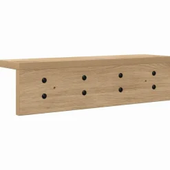 vidaXL Estanterías-Perchero de pared Roble artesanal 40 x 10,5 x 10,5 cm
