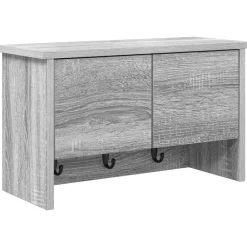 vidaXL Estanterías-Perchero de pared con estante 50 x 20 x 30 cm