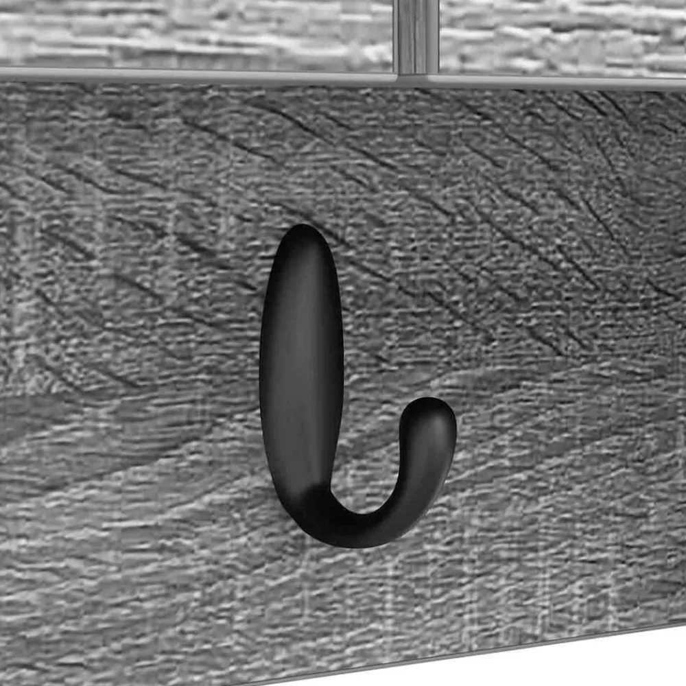 vidaXL Estanterías-Perchero de pared con estante 50 x 20 x 30 cm
