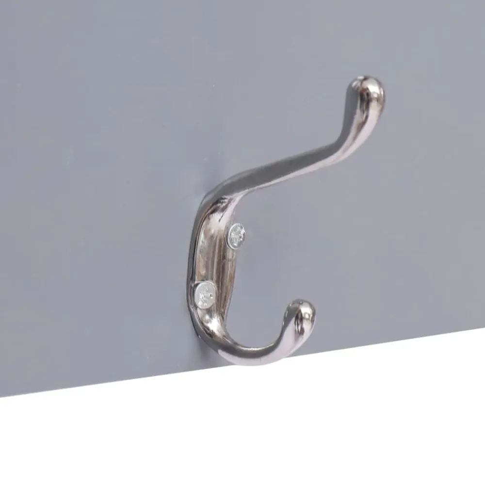 vidaXL Perchero de pared FAMILY gris 74x29,5 cm Gris (family) Discount