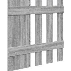 vidaXL Perchero de pared con espejo 100 x 10 x 100 cm Gris sonoma Clearance