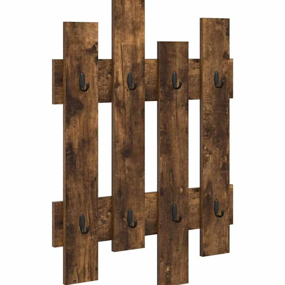 vidaXL Estanterías-Perchero de pared 60 x 3 x 82 cm