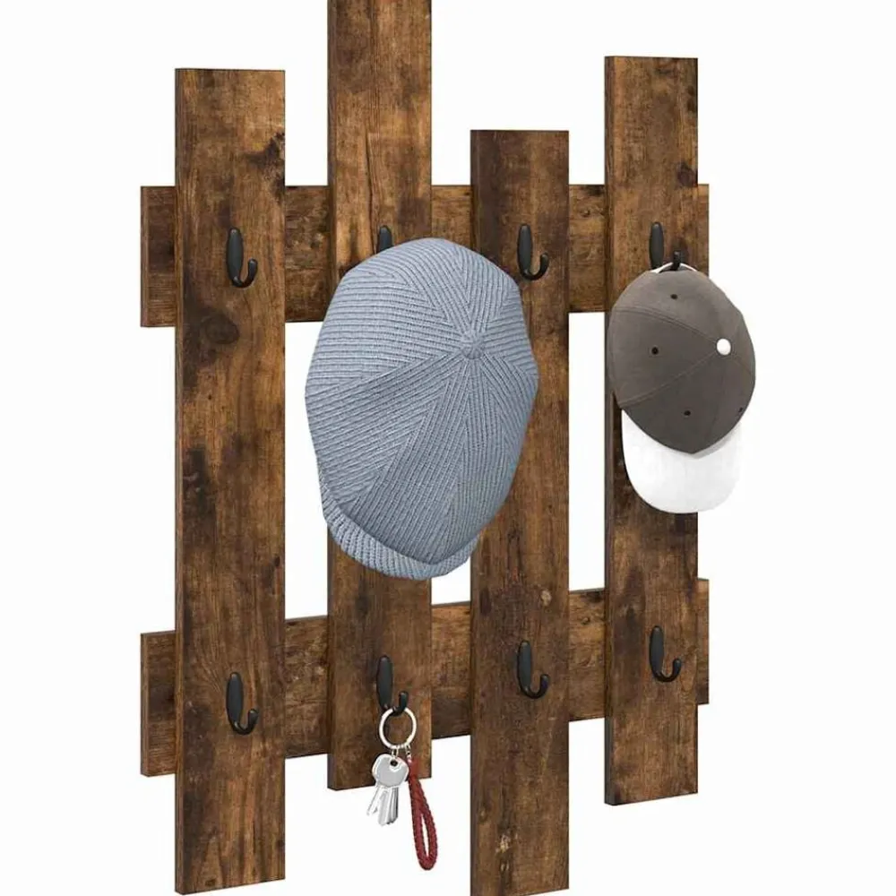 vidaXL Estanterías-Perchero de pared 60 x 3 x 82 cm