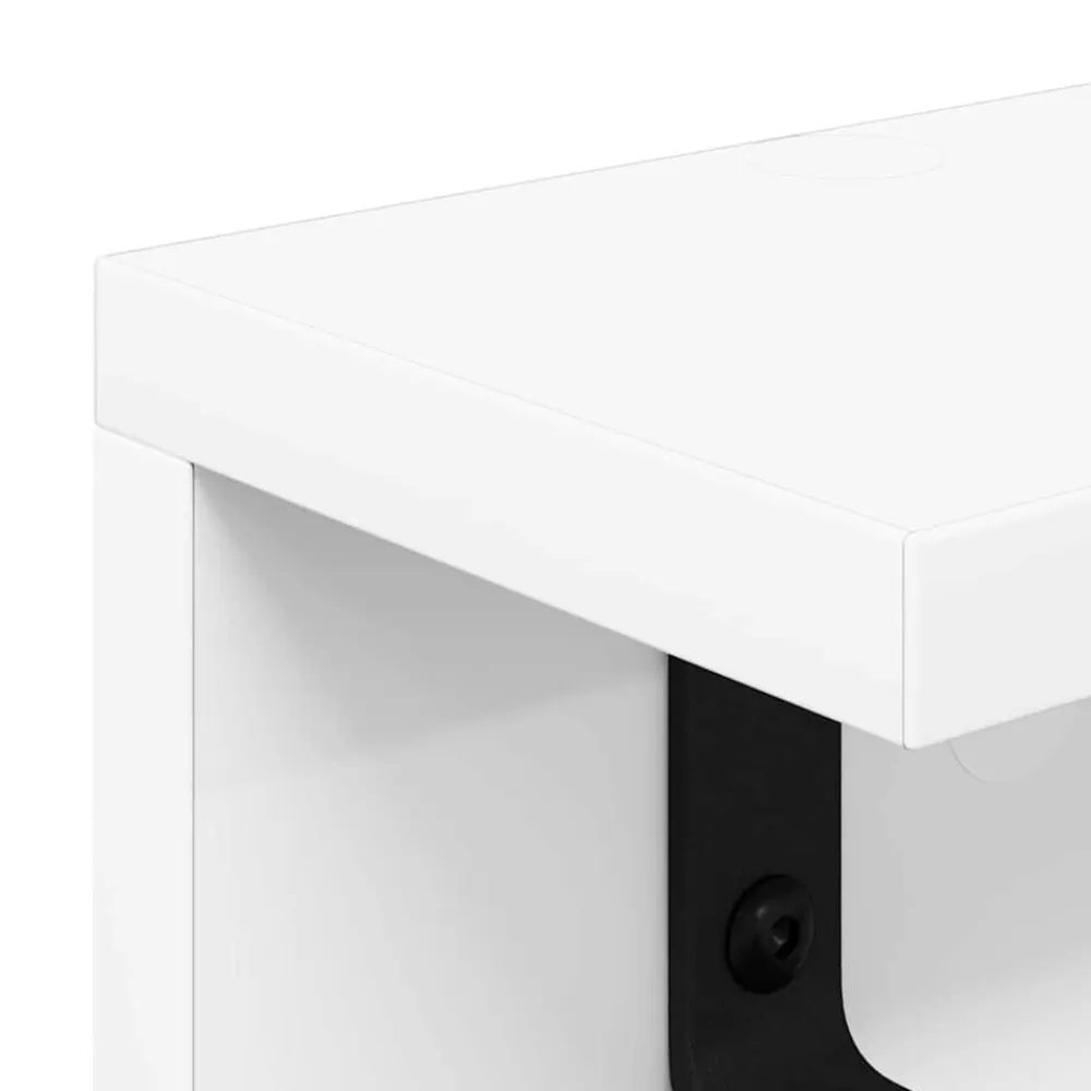 vidaXL Perchero de pared 40 x 10,5 x 10,5 cm Madera de ingeniería White Discount