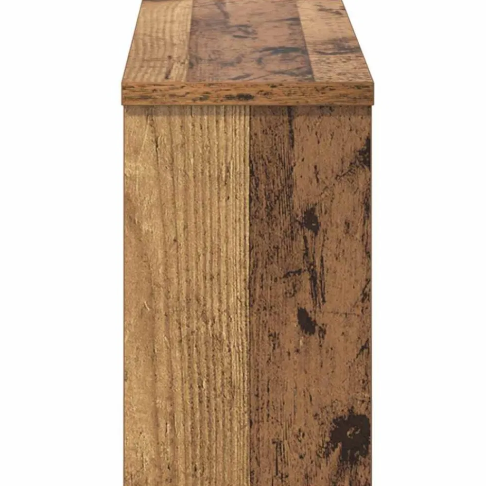 vidaXL Perchero de pared con estante Madera vieja 50 x 16 x 26 cm Madera envejecida Sale