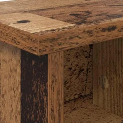 vidaXL Perchero de pared con estante Madera vieja 50 x 16 x 26 cm Madera envejecida Sale