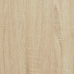 vidaXL Perchero de pared con espejo 100 x 10 x 100 cm Roble Sonoma Discount
