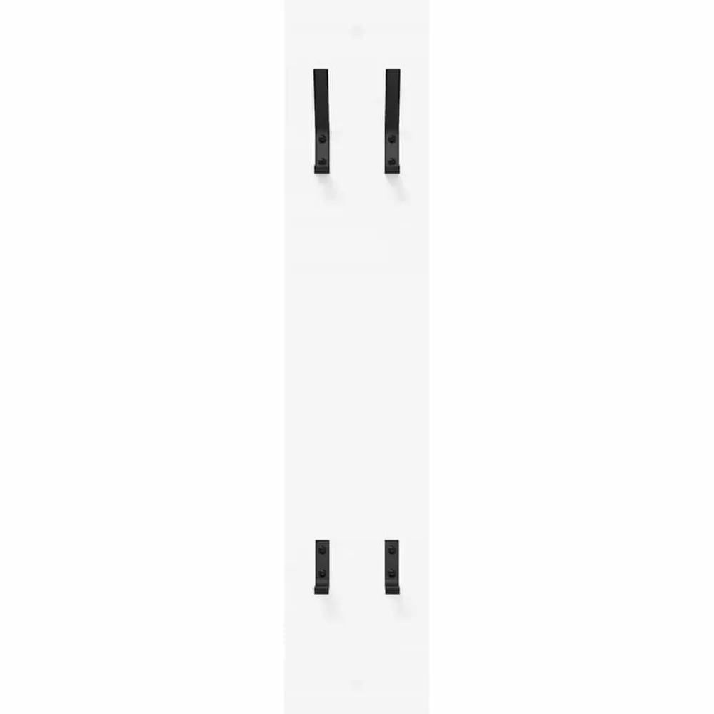 vidaXL Perchero de pared 20 x 1,5 x 100 cm Madera de ingeniería White Discount