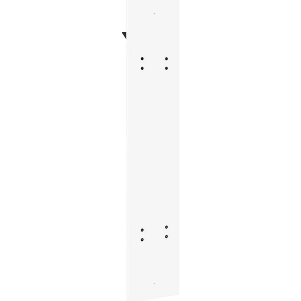 vidaXL Perchero de pared 20 x 1,5 x 100 cm Madera de ingeniería White Discount