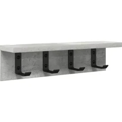 vidaXL Perchero de pared Gris Concreto 40 x 10,5 x 10,5 cm Gris hormigón Online