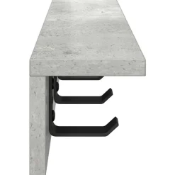 vidaXL Perchero de pared Gris Concreto 40 x 10,5 x 10,5 cm Gris hormig&oacute;n Online