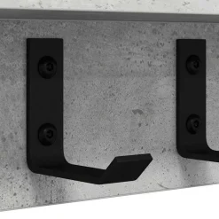 vidaXL Perchero de pared Gris Concreto 40 x 10,5 x 10,5 cm Gris hormig&oacute;n Online
