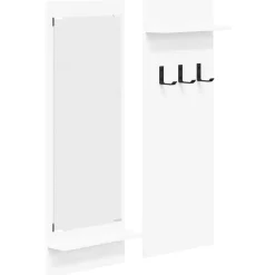 vidaXL Estanterías-Perchero de pared 70 x 10 x 90 cm Madera de ingeniería