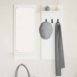 vidaXL Estanterías-Perchero de pared 70 x 10 x 90 cm Madera de ingeniería