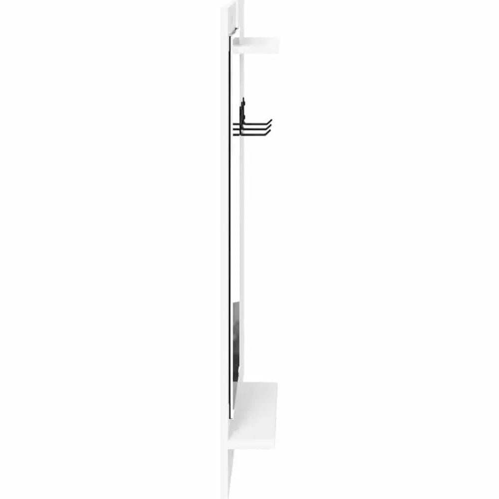 vidaXL Estanterías-Perchero de pared 70 x 10 x 90 cm Madera de ingeniería