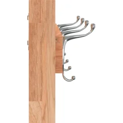 vidaXL Perchero de pared madera maciza de nogal 42x8,5x14 cm Hot