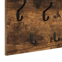 vidaXL Estanterías-Perchero de pared con estante 80 x 40 x 12 cm