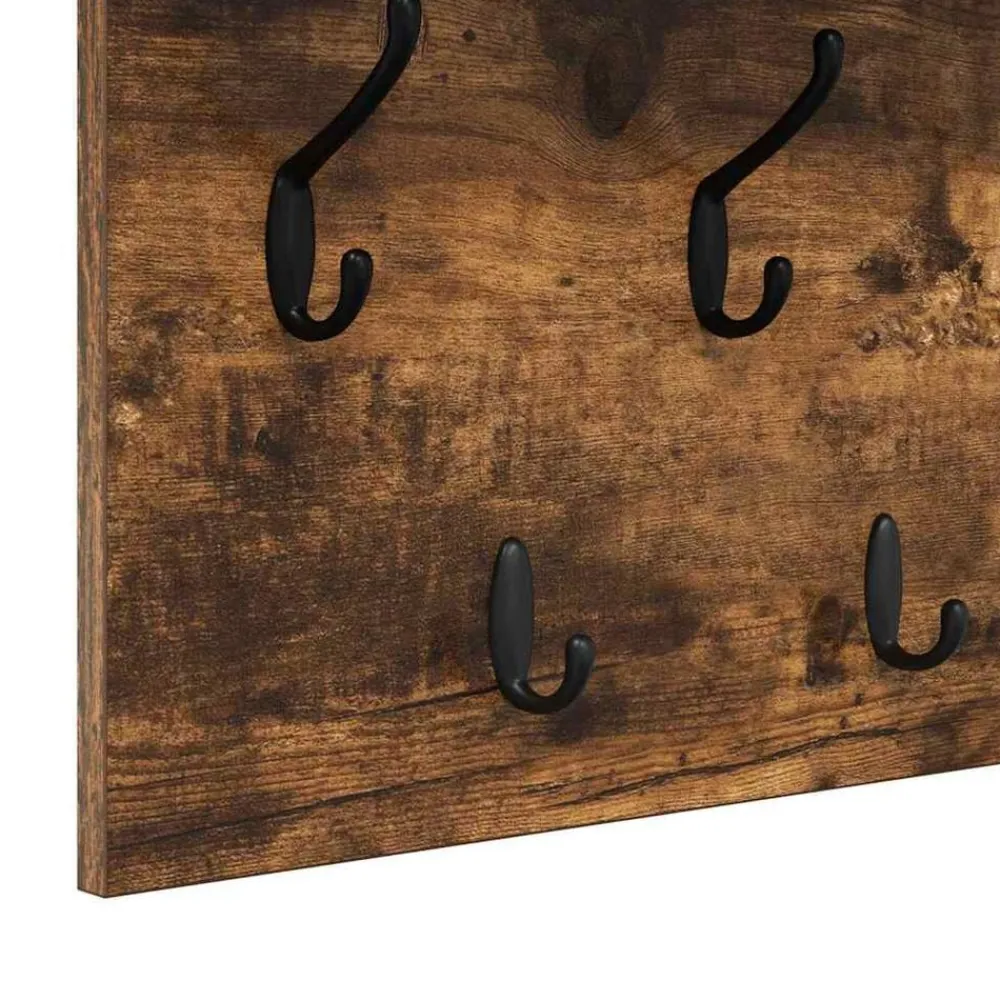 vidaXL Estanterías-Perchero de pared con estante 80 x 40 x 12 cm