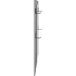 vidaXL Estanterías-Perchero de pared con espejo 96 x 1,5 x 90 cm