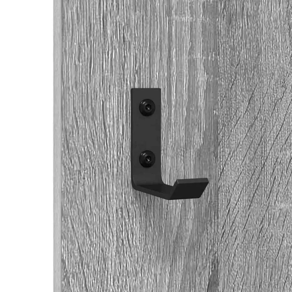 vidaXL Estanterías-Perchero de pared con espejo 96 x 1,5 x 90 cm