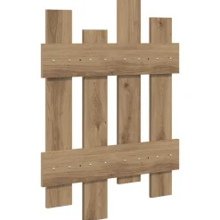 vidaXL Estanterías-Perchero de pared Roble artesanal 60 x 3 x 82 cm