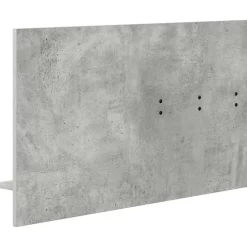 vidaXL Estanterías-Perchero de pared con estante Gris Concreto 90 x 10 x 50 cm